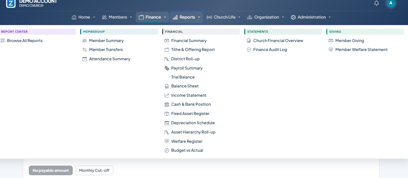 Nav links